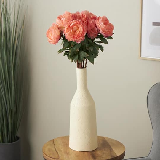 31" Orange Peony Artificial Flower Stem, 8ct.